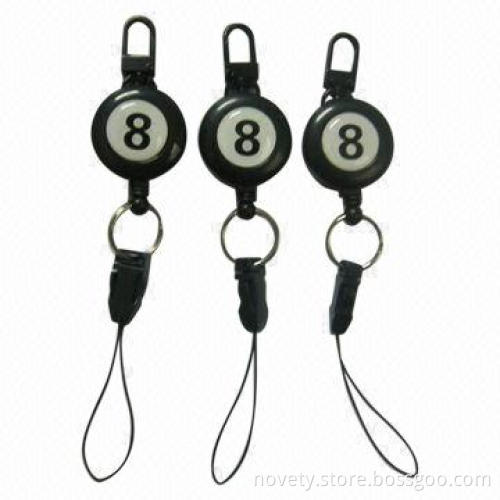 Badge Reels/Holders, Made of Plastic, Sized 32mm